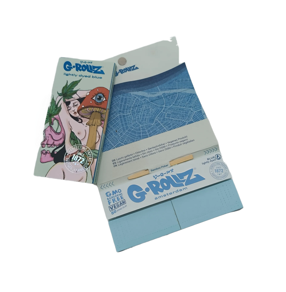 G-ROLLZ | 'Mushroom Lover' 24 Papeles Kingsize  + Filtros + Bandeja de liar