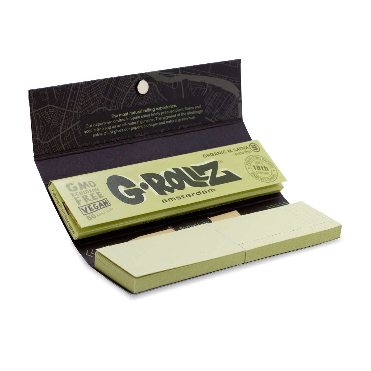 G-Rollz | 'Alfa' - 50 Papeles KingSize Slim  + Filtros
